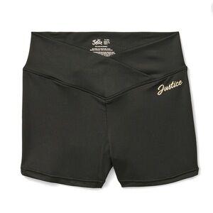 NWT Justice Girls Black Dance Shorts